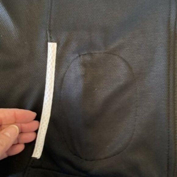 Nike Black Y2K Dri fit Track Jacket Embroidery Logo Coin Pocket Hooded full zip - Picture 8 of 16